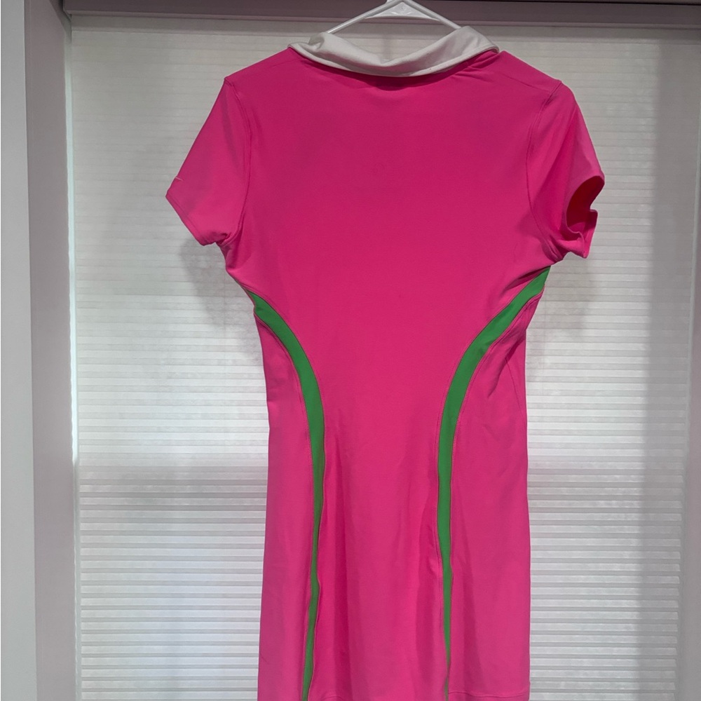 Y2K NWT Nike Dri Fit Tennis Polo Dress with Green Accents - Picture 5 of 6
